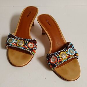 Rylee Beaded Slip-On Sandals
